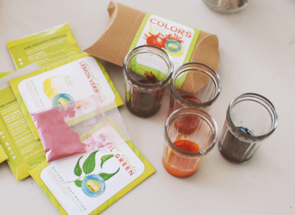 Natural eco friendly watercolors